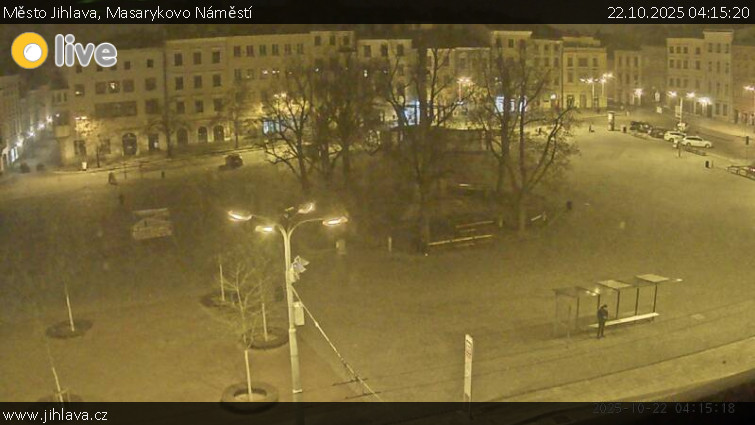 Město Jihlava - Masarykovo Náměstí - 22.10.2025 v 04:15 Město Jihlava - Masarykovo Náměstí - 22.10.2025 v 04:15