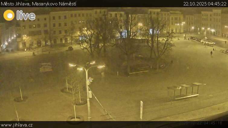Město Jihlava - Masarykovo Náměstí - 22.10.2025 v 04:45 Město Jihlava - Masarykovo Náměstí - 22.10.2025 v 04:45