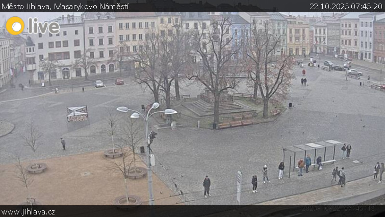 Město Jihlava - Masarykovo Náměstí - 22.10.2025 v 07:45 Město Jihlava - Masarykovo Náměstí - 22.10.2025 v 07:45