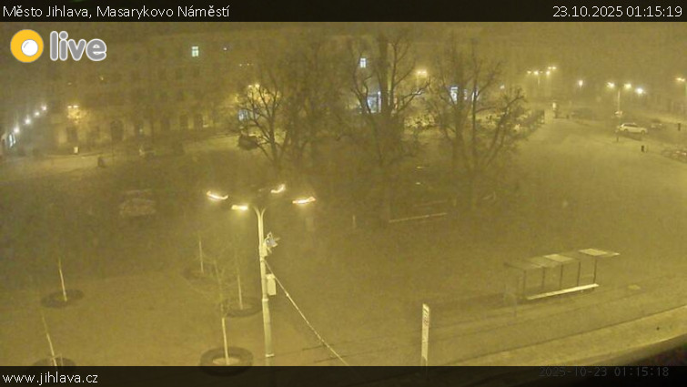 Město Jihlava - Masarykovo Náměstí - 23.10.2025 v 01:15 Město Jihlava - Masarykovo Náměstí - 23.10.2025 v 01:15