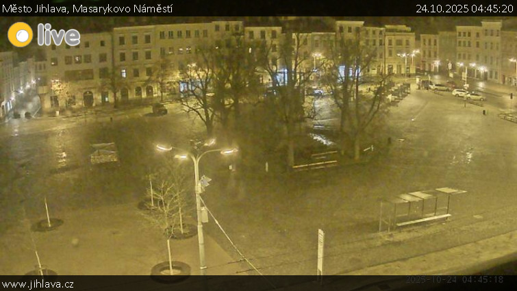 Město Jihlava - Masarykovo Náměstí - 24.10.2025 v 04:45 Město Jihlava - Masarykovo Náměstí - 24.10.2025 v 04:45