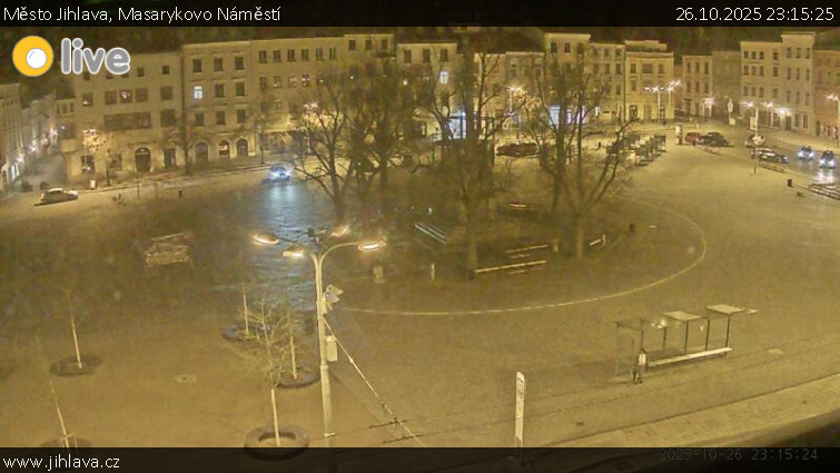 Město Jihlava - Masarykovo Náměstí - 26.10.2025 v 23:15 Město Jihlava - Masarykovo Náměstí - 26.10.2025 v 23:15