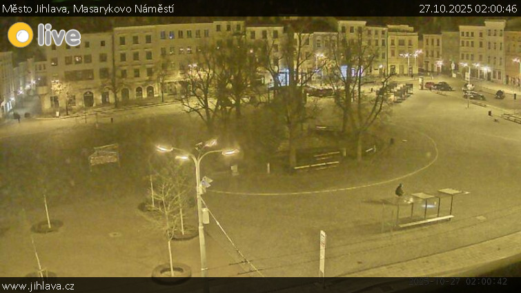 Město Jihlava - Masarykovo Náměstí - 27.10.2025 v 02:00 Město Jihlava - Masarykovo Náměstí - 27.10.2025 v 02:00