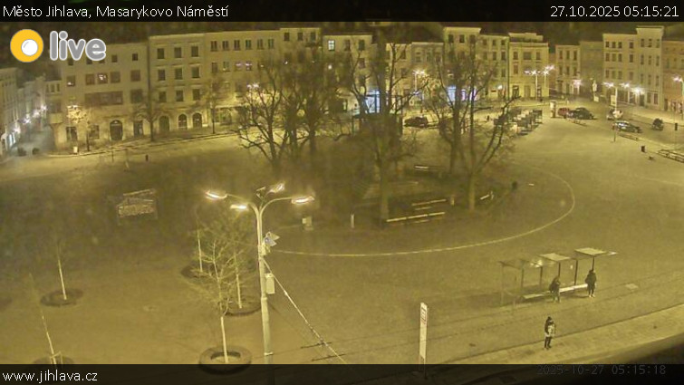 Město Jihlava - Masarykovo Náměstí - 27.10.2025 v 05:15 Město Jihlava - Masarykovo Náměstí - 27.10.2025 v 05:15