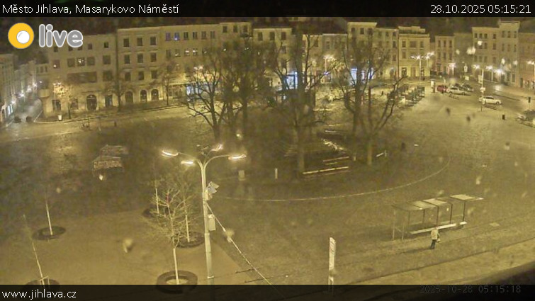 Město Jihlava - Masarykovo Náměstí - 28.10.2025 v 05:15 Město Jihlava - Masarykovo Náměstí - 28.10.2025 v 05:15