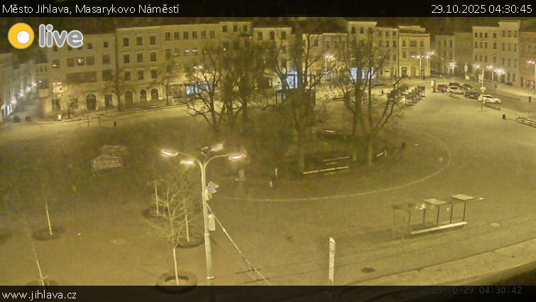 Město Jihlava - Masarykovo Náměstí - 29.10.2025 v 04:30 Město Jihlava - Masarykovo Náměstí - 29.10.2025 v 04:30