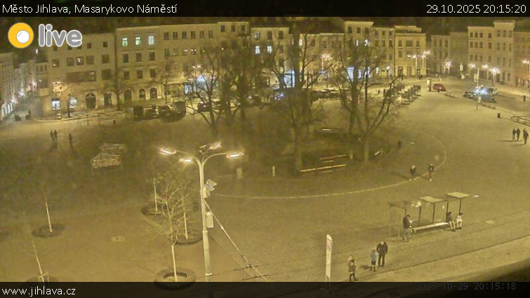 Město Jihlava - Masarykovo Náměstí - 29.10.2025 v 20:15 Město Jihlava - Masarykovo Náměstí - 29.10.2025 v 20:15