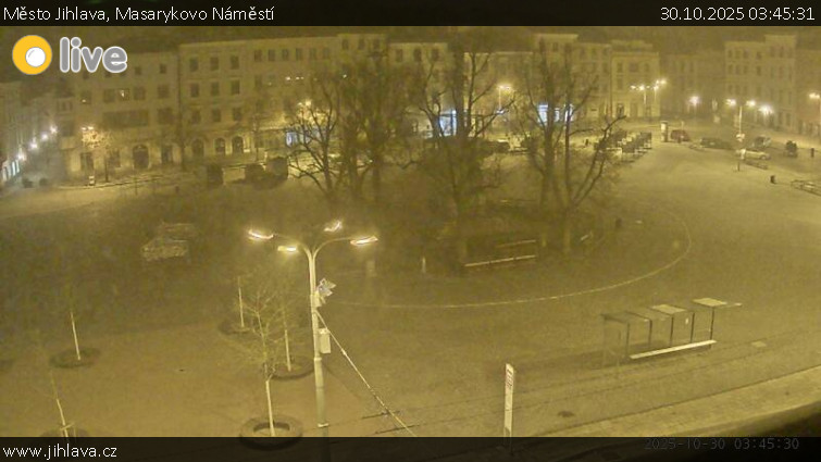 Město Jihlava - Masarykovo Náměstí - 30.10.2025 v 03:45 Město Jihlava - Masarykovo Náměstí - 30.10.2025 v 03:45