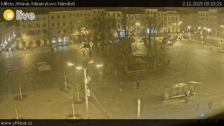 Město Jihlava - Masarykovo Náměstí - 2.11.2025 v 03:15 Město Jihlava - Masarykovo Náměstí - 2.11.2025 v 03:15