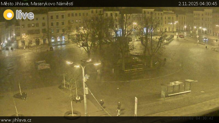 Město Jihlava - Masarykovo Náměstí - 2.11.2025 v 04:30 Město Jihlava - Masarykovo Náměstí - 2.11.2025 v 04:30