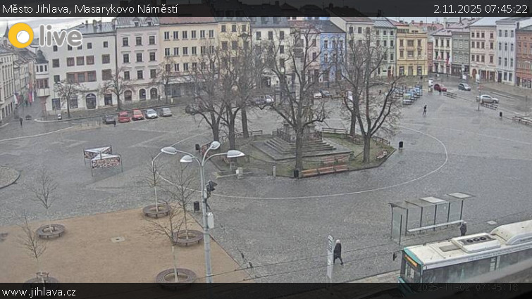 Město Jihlava - Masarykovo Náměstí - 2.11.2025 v 07:45 Město Jihlava - Masarykovo Náměstí - 2.11.2025 v 07:45