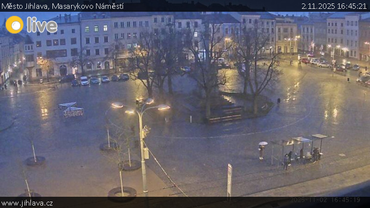 Město Jihlava - Masarykovo Náměstí - 2.11.2025 v 16:45 Město Jihlava - Masarykovo Náměstí - 2.11.2025 v 16:45