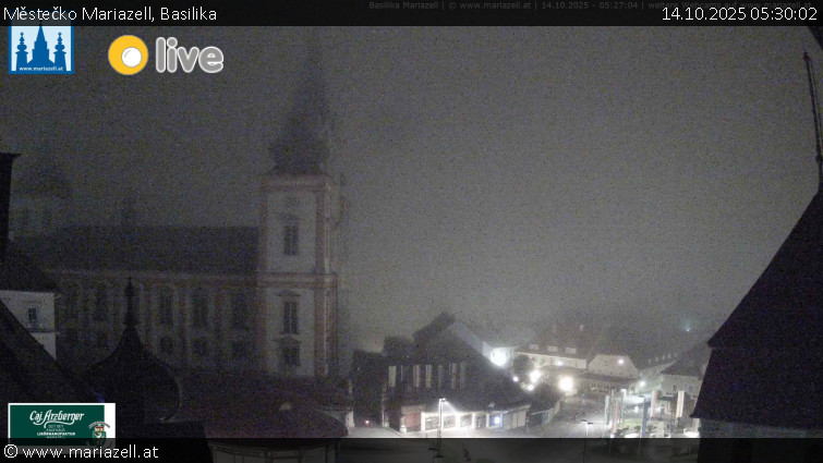 Městečko Mariazell - Basilika - 14.10.2025 v 05:30 Městečko Mariazell - Basilika - 14.10.2025 v 05:30