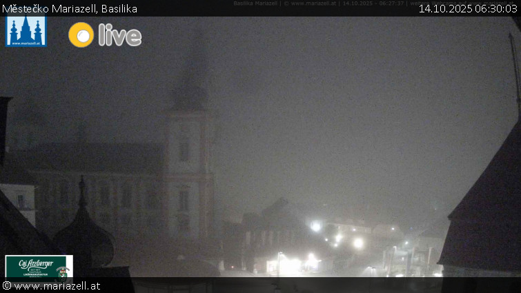Městečko Mariazell - Basilika - 14.10.2025 v 06:30 Městečko Mariazell - Basilika - 14.10.2025 v 06:30