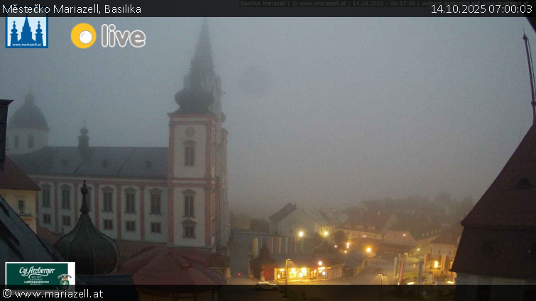 Městečko Mariazell - Basilika - 14.10.2025 v 07:00 Městečko Mariazell - Basilika - 14.10.2025 v 07:00