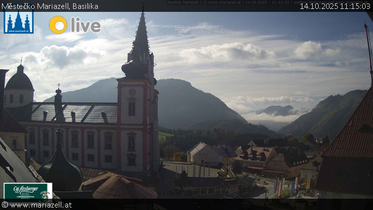 Městečko Mariazell - Basilika - 14.10.2025 v 11:15 Městečko Mariazell - Basilika - 14.10.2025 v 11:15