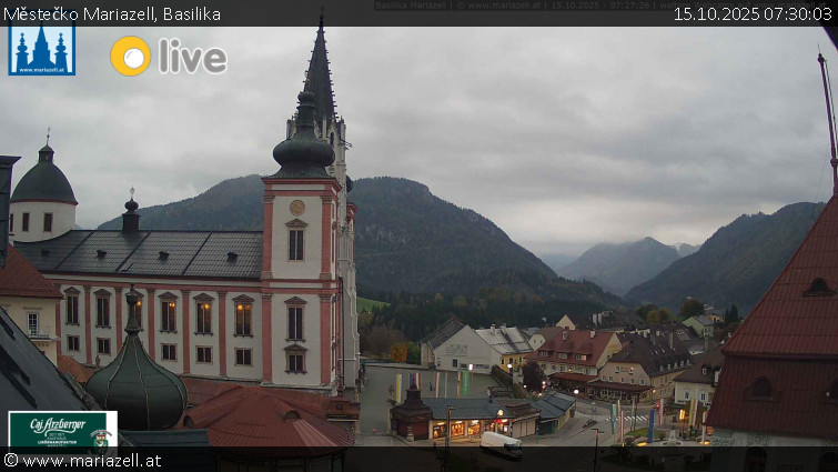 Městečko Mariazell - Basilika - 15.10.2025 v 07:30 Městečko Mariazell - Basilika - 15.10.2025 v 07:30