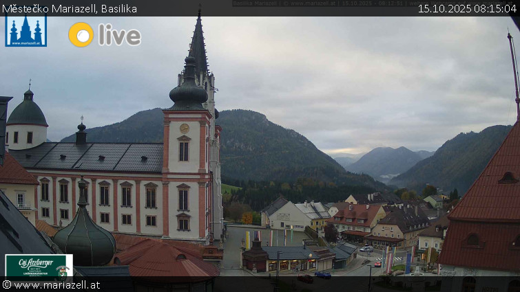 Městečko Mariazell - Basilika - 15.10.2025 v 08:15 Městečko Mariazell - Basilika - 15.10.2025 v 08:15
