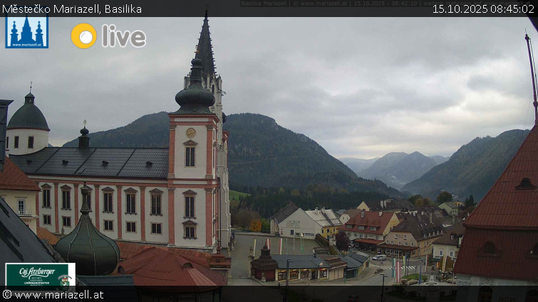 Městečko Mariazell - Basilika - 15.10.2025 v 08:45 Městečko Mariazell - Basilika - 15.10.2025 v 08:45