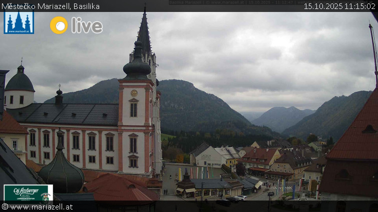 Městečko Mariazell - Basilika - 15.10.2025 v 11:15 Městečko Mariazell - Basilika - 15.10.2025 v 11:15