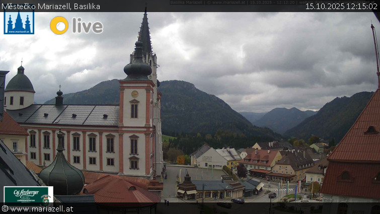 Městečko Mariazell - Basilika - 15.10.2025 v 12:15 Městečko Mariazell - Basilika - 15.10.2025 v 12:15