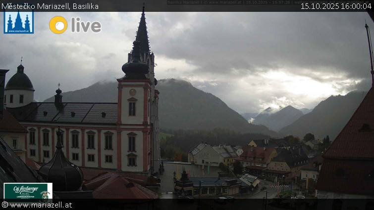 Městečko Mariazell - Basilika - 15.10.2025 v 16:00 Městečko Mariazell - Basilika - 15.10.2025 v 16:00