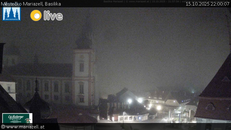 Městečko Mariazell - Basilika - 15.10.2025 v 22:00 Městečko Mariazell - Basilika - 15.10.2025 v 22:00