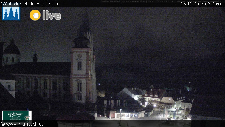 Městečko Mariazell - Basilika - 16.10.2025 v 06:00 Městečko Mariazell - Basilika - 16.10.2025 v 06:00
