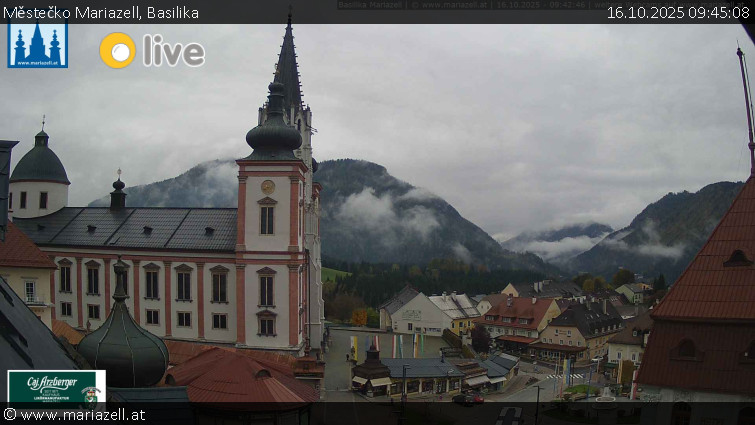 Městečko Mariazell - Basilika - 16.10.2025 v 09:45 Městečko Mariazell - Basilika - 16.10.2025 v 09:45