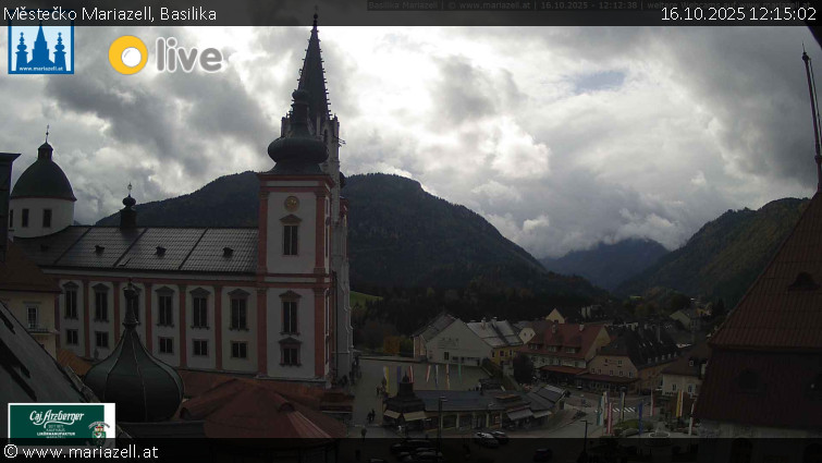 Městečko Mariazell - Basilika - 16.10.2025 v 12:15 Městečko Mariazell - Basilika - 16.10.2025 v 12:15