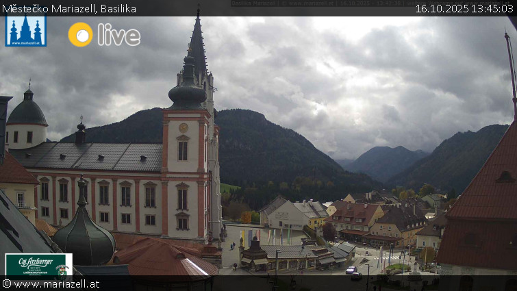 Městečko Mariazell - Basilika - 16.10.2025 v 13:45 Městečko Mariazell - Basilika - 16.10.2025 v 13:45