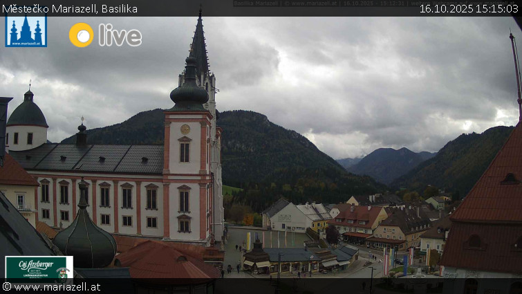 Městečko Mariazell - Basilika - 16.10.2025 v 15:15 Městečko Mariazell - Basilika - 16.10.2025 v 15:15