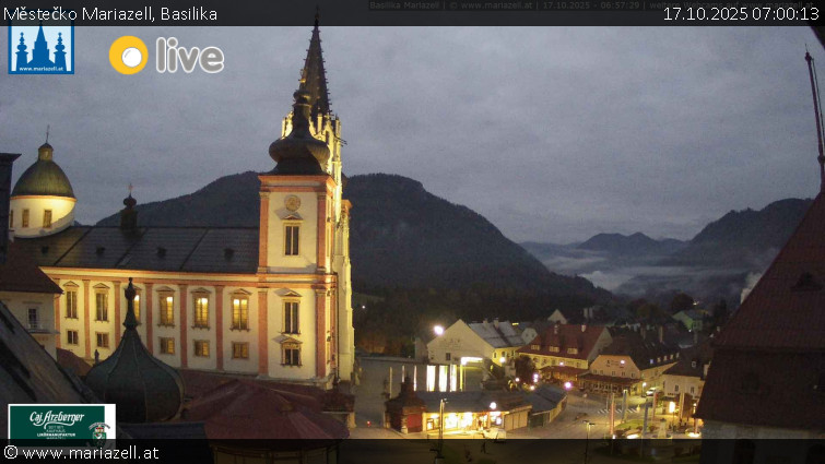 Městečko Mariazell - Basilika - 17.10.2025 v 07:00 Městečko Mariazell - Basilika - 17.10.2025 v 07:00