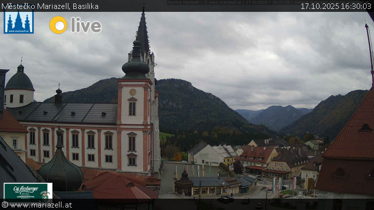 Městečko Mariazell - Basilika - 17.10.2025 v 16:30 Městečko Mariazell - Basilika - 17.10.2025 v 16:30