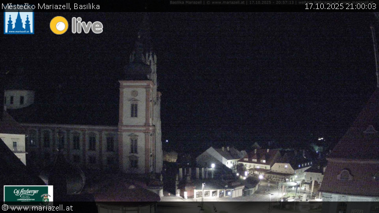 Městečko Mariazell - Basilika - 17.10.2025 v 21:00 Městečko Mariazell - Basilika - 17.10.2025 v 21:00