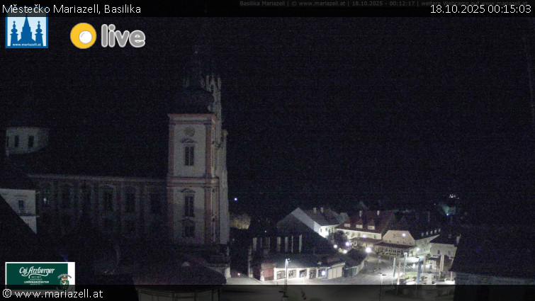 Městečko Mariazell - Basilika - 18.10.2025 v 00:15 Městečko Mariazell - Basilika - 18.10.2025 v 00:15