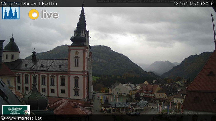 Městečko Mariazell - Basilika - 18.10.2025 v 09:30 Městečko Mariazell - Basilika - 18.10.2025 v 09:30