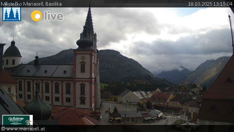 Městečko Mariazell - Basilika - 18.10.2025 v 13:15 Městečko Mariazell - Basilika - 18.10.2025 v 13:15