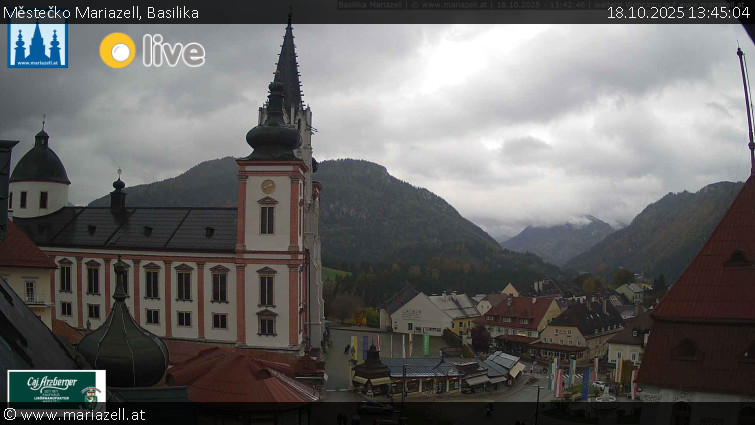 Městečko Mariazell - Basilika - 18.10.2025 v 13:45 Městečko Mariazell - Basilika - 18.10.2025 v 13:45