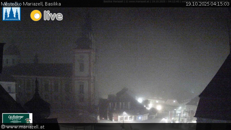 Městečko Mariazell - Basilika - 19.10.2025 v 04:15 Městečko Mariazell - Basilika - 19.10.2025 v 04:15