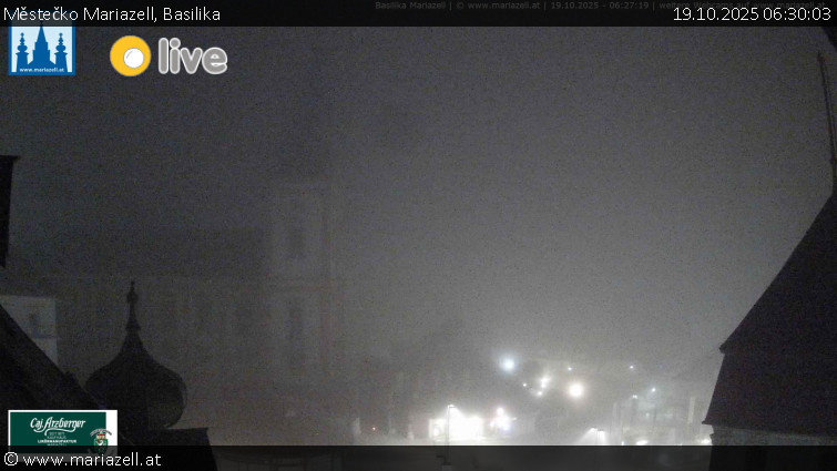 Městečko Mariazell - Basilika - 19.10.2025 v 06:30 Městečko Mariazell - Basilika - 19.10.2025 v 06:30