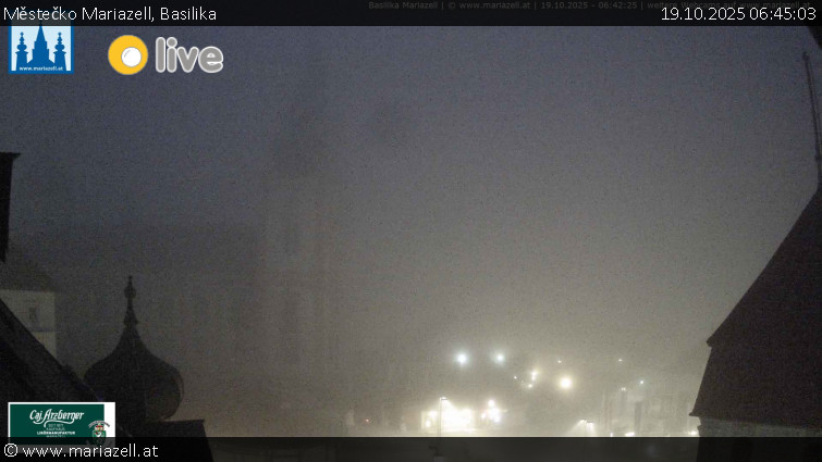 Městečko Mariazell - Basilika - 19.10.2025 v 06:45 Městečko Mariazell - Basilika - 19.10.2025 v 06:45
