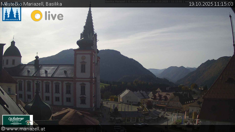 Městečko Mariazell - Basilika - 19.10.2025 v 11:15 Městečko Mariazell - Basilika - 19.10.2025 v 11:15