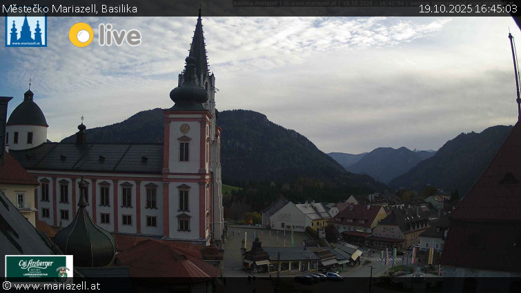 Městečko Mariazell - Basilika - 19.10.2025 v 16:45 Městečko Mariazell - Basilika - 19.10.2025 v 16:45