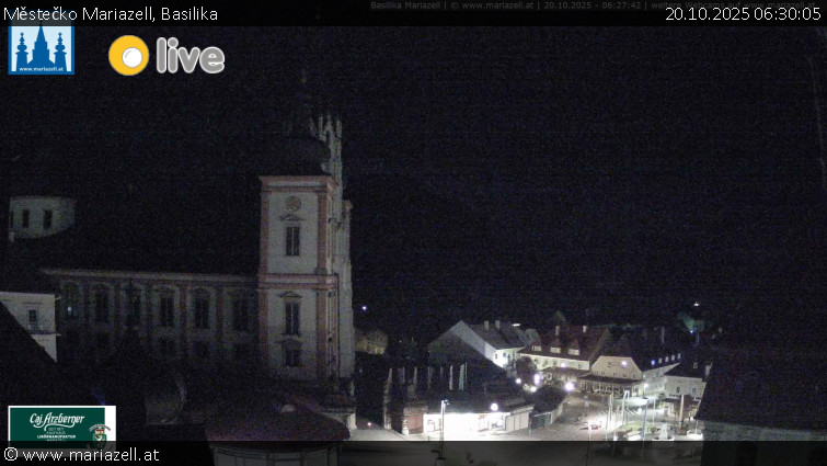 Městečko Mariazell - Basilika - 20.10.2025 v 06:30 Městečko Mariazell - Basilika - 20.10.2025 v 06:30