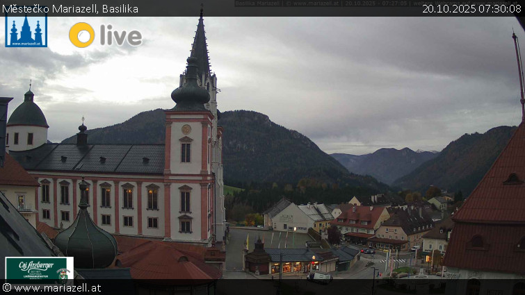Městečko Mariazell - Basilika - 20.10.2025 v 07:30 Městečko Mariazell - Basilika - 20.10.2025 v 07:30