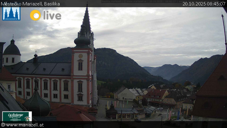 Městečko Mariazell - Basilika - 20.10.2025 v 08:45 Městečko Mariazell - Basilika - 20.10.2025 v 08:45