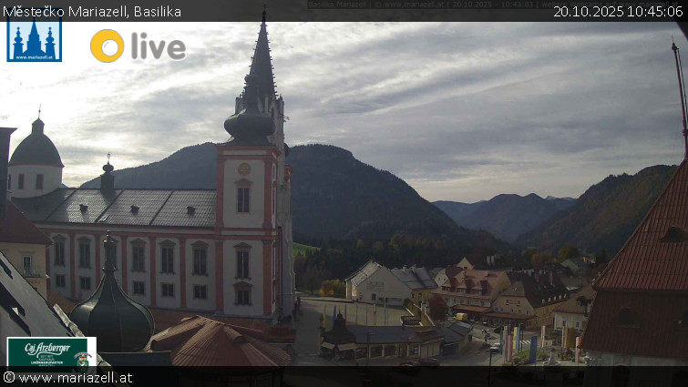 Městečko Mariazell - Basilika - 20.10.2025 v 10:45 Městečko Mariazell - Basilika - 20.10.2025 v 10:45
