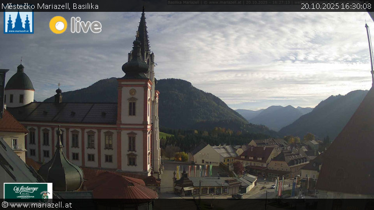 Městečko Mariazell - Basilika - 20.10.2025 v 16:30 Městečko Mariazell - Basilika - 20.10.2025 v 16:30