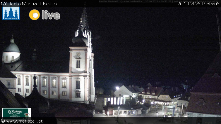 Městečko Mariazell - Basilika - 20.10.2025 v 19:45 Městečko Mariazell - Basilika - 20.10.2025 v 19:45